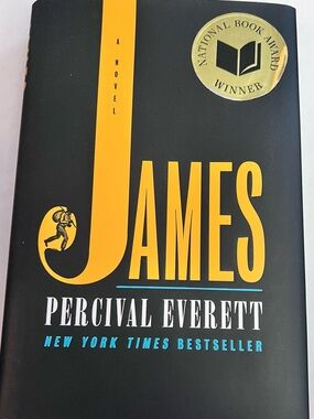 James by Percival Everett - Bold Black & Yellow Hardcover
